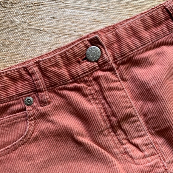 🍁 J.Crew Factory Orange Corduroy Cotton Mini - Picture 2 of 8